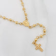 Rosario Virgen Milagrosa Cruz 7.15 g / 47 cm / 4 mm-3 mmOro Amarillo 18K
