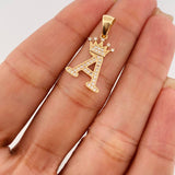 Dije Corona Letra A 1.7 g / 2.6 cm Oro Amarillo 18K