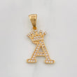 Dije Corona Letra A 1.7 g / 2.6 cm Oro Amarillo 18K