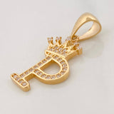 Dije Corona Letra P 1.6 g / 2.6 cm Oro Amarillo 18K