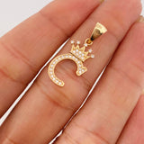 Dije Corona Letra C 1.45 g / 2.7 cm Oro Amarillo 18K