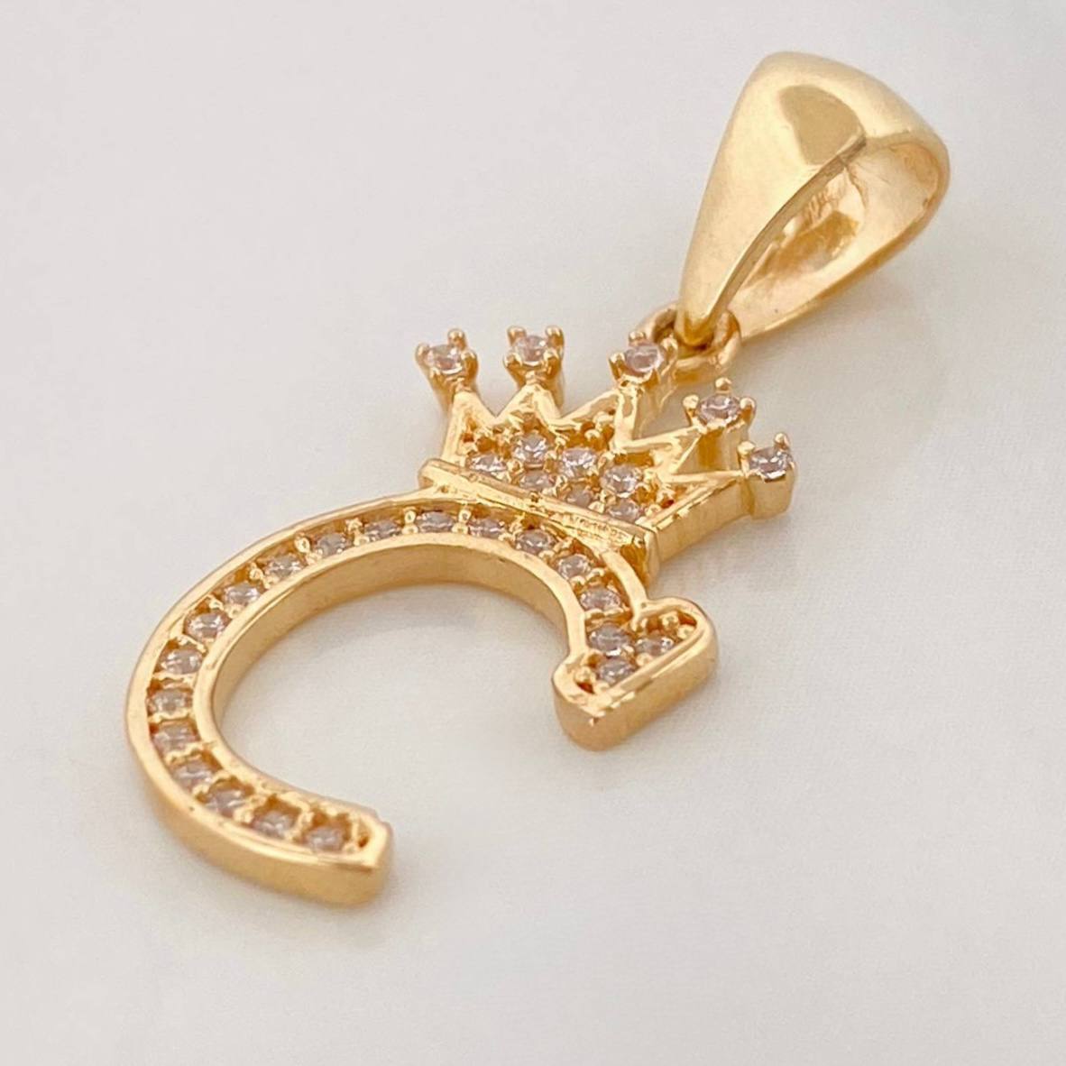 Dije Corona Letra C 1.45 g / 2.7 cm Oro Amarillo 18K