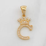 Dije Corona Letra C 1.45 g / 2.7 cm Oro Amarillo 18K