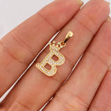 Dije Corona Letra B 1.6 g / 2.5 cm Oro Amarillo 18K