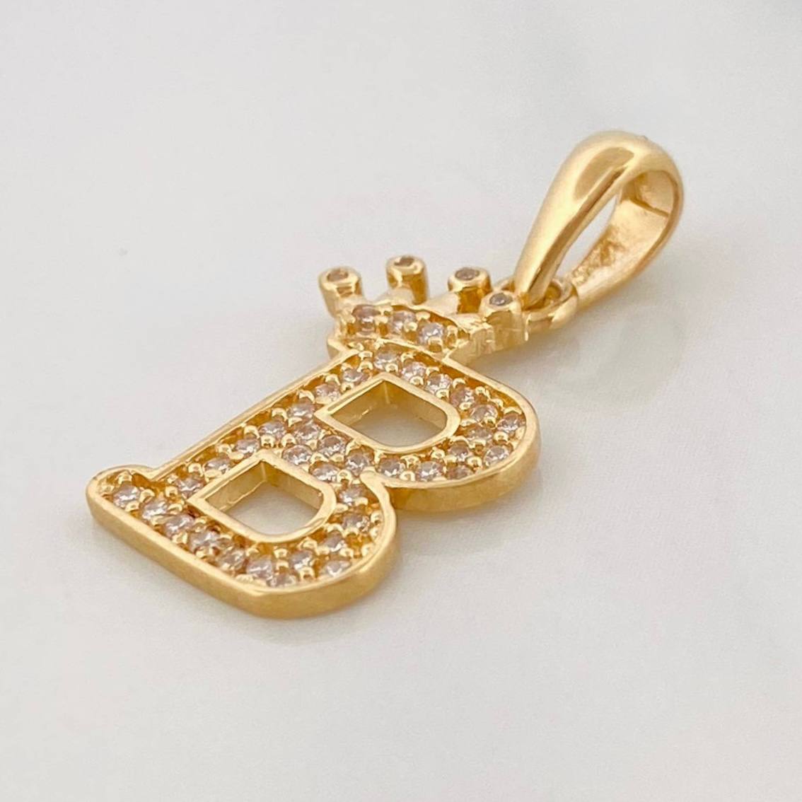 Dije Corona Letra B 1.55 g / 2.5 cm Oro Amarillo 18K