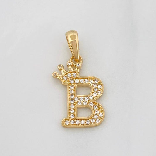 Dije Corona Letra B 1.6 g / 2.5 cm Oro Amarillo 18K