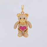 Dije Oso Articulado Corazón 8.3 g / 3,5 cm Oro Amarillo 18K