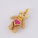 Dije Oso Articulado Corazón 8.3 g / 3,5 cm Oro Amarillo 18K