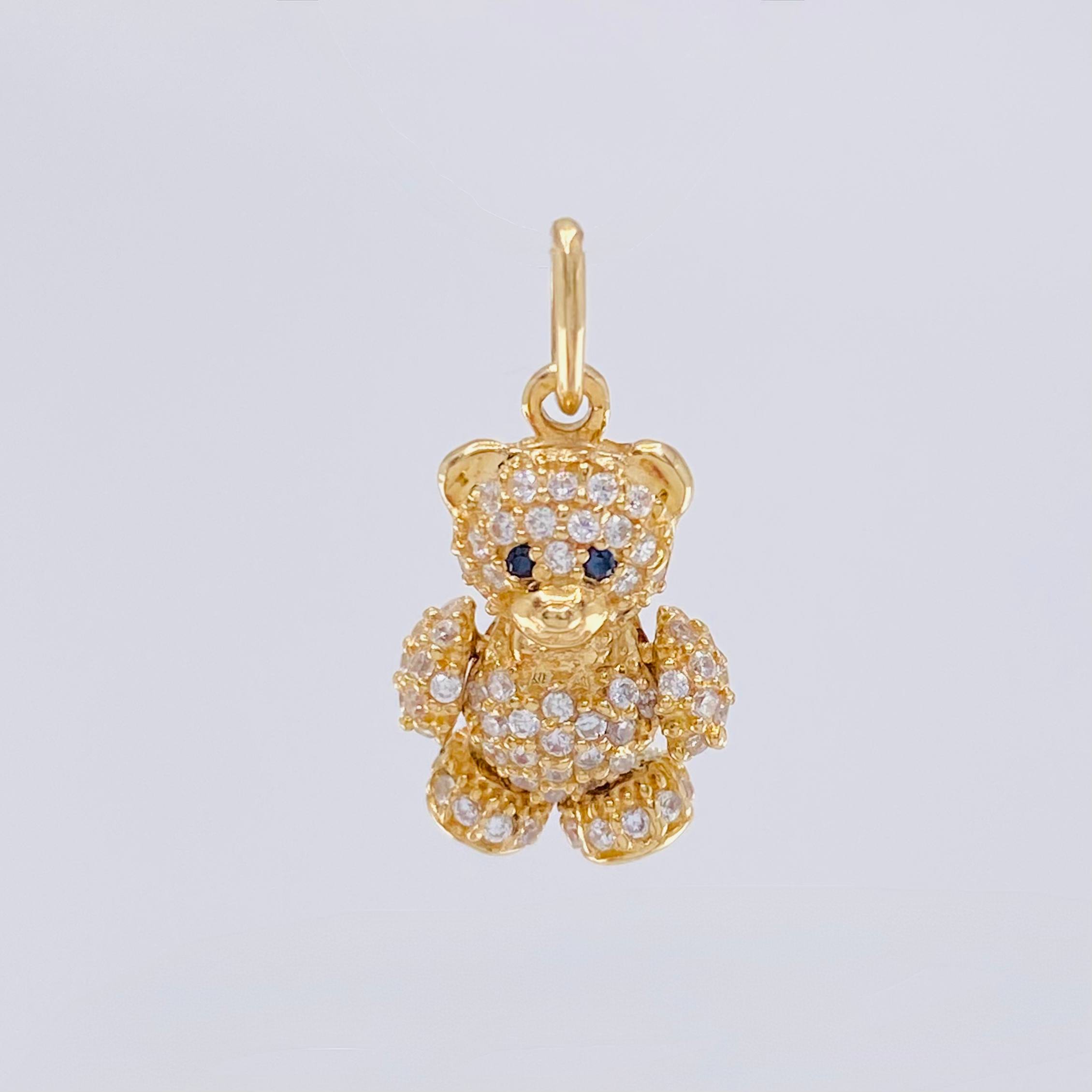 Dije Oso Articulado 2.6 g / 2,2 cm Oro Amarillo 18K