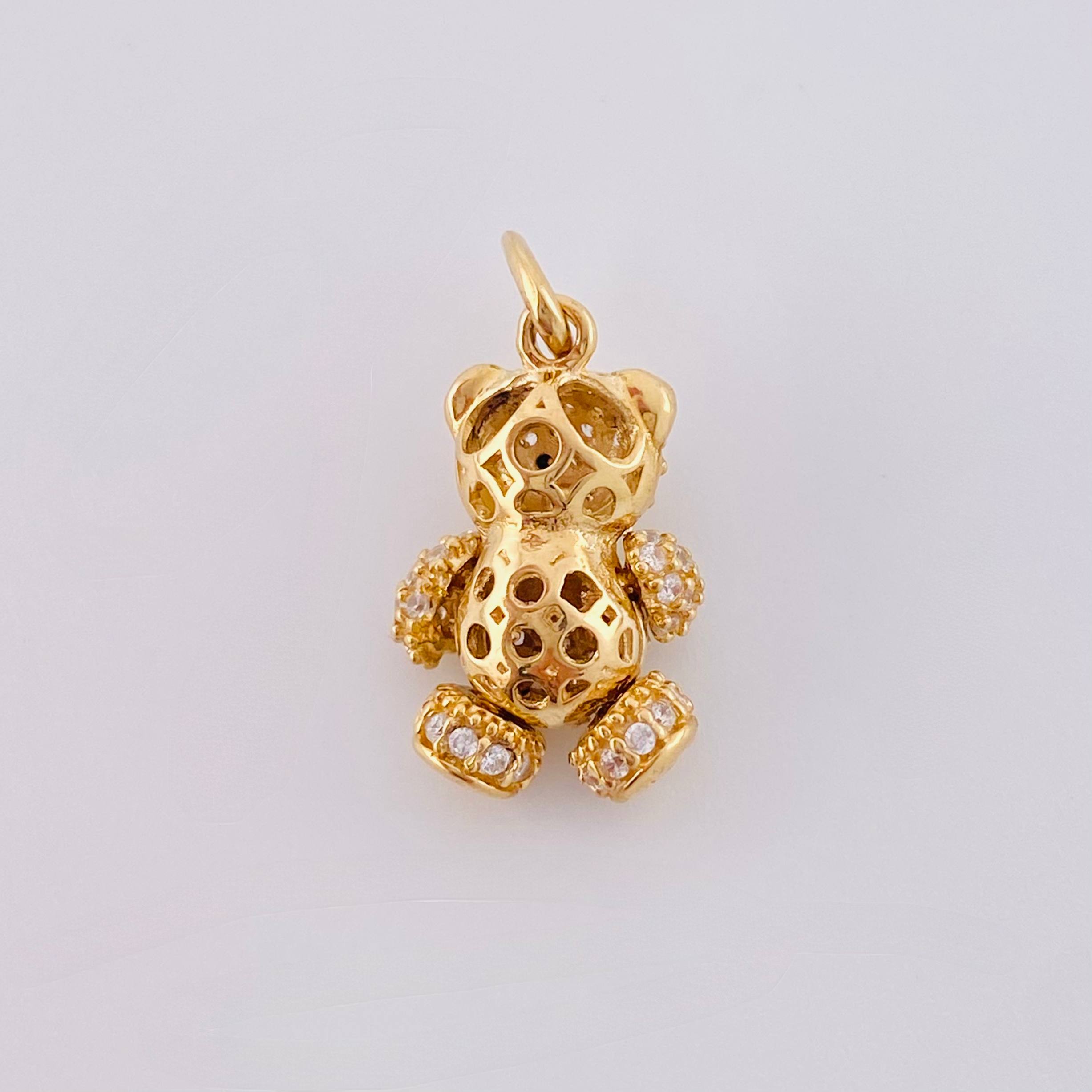 Dije Oso Articulado 2.6 g / 2,2 cm Oro Amarillo 18K
