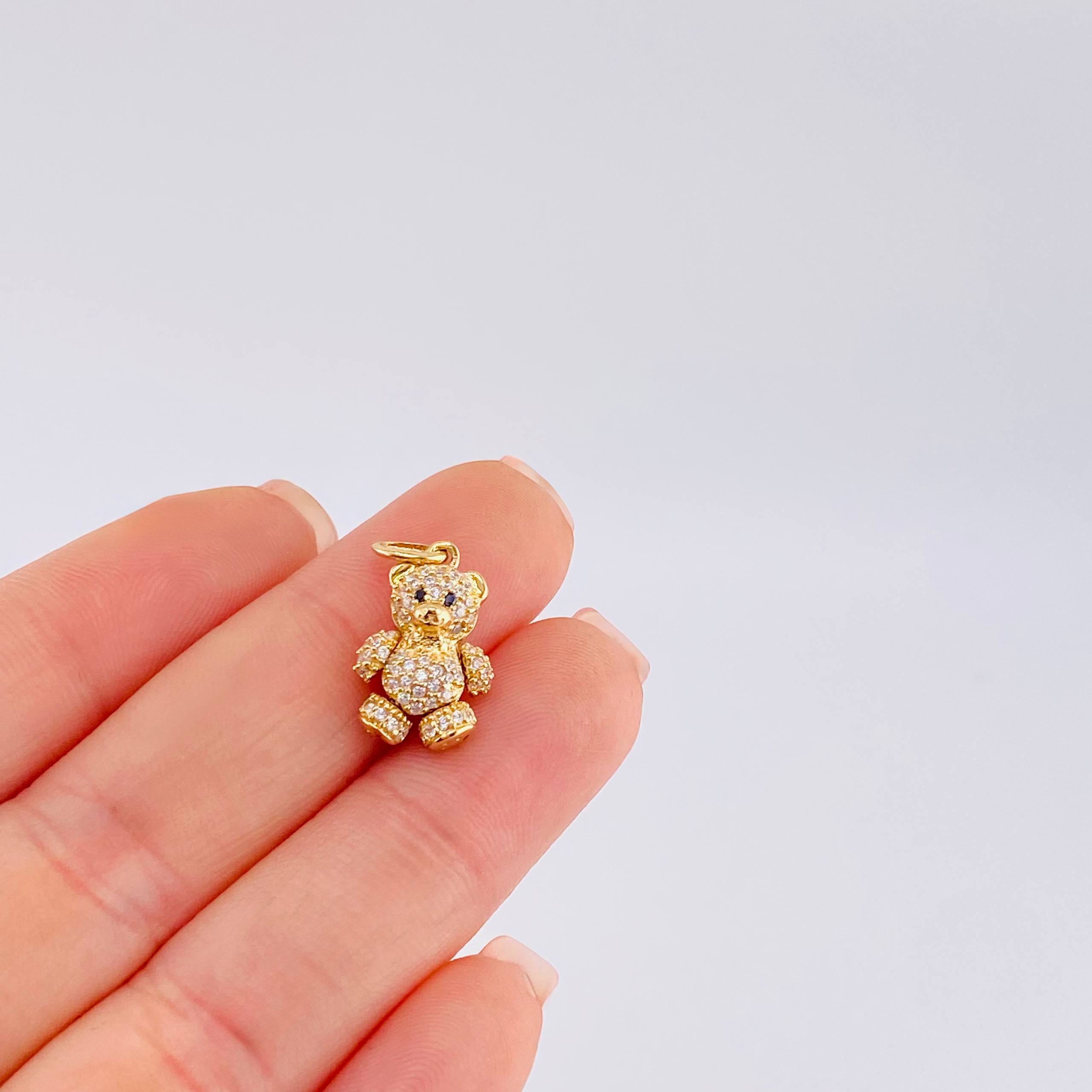 Dije Oso Articulado 2.6 g / 2,2 cm Oro Amarillo 18K