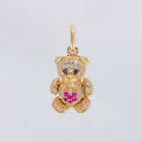 Dije Oso Articulado Corazón 2.65 g / 2,2 cm Oro Amarillo 18K