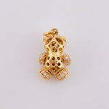 Dije Oso Articulado Corazón 2.65 g / 2,2 cm Oro Amarillo 18K