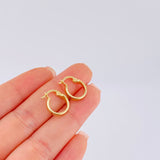 Candongas Vick 1.1 g / 1,5 cm Oro Amarillo 18K