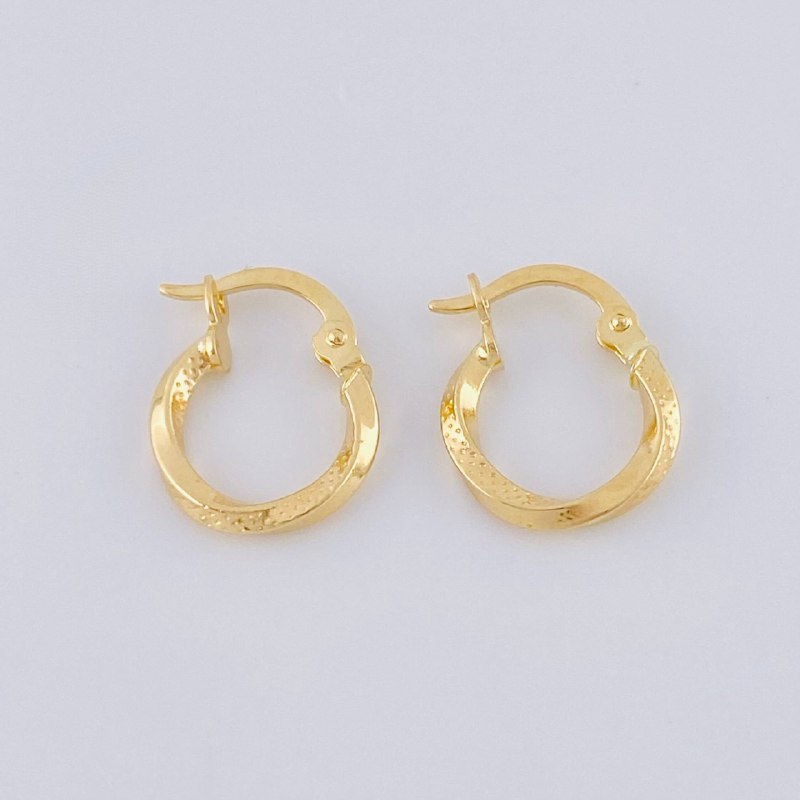 Candongas Asby 0.9 g / 1,5 cm Oro Amarillo 18K