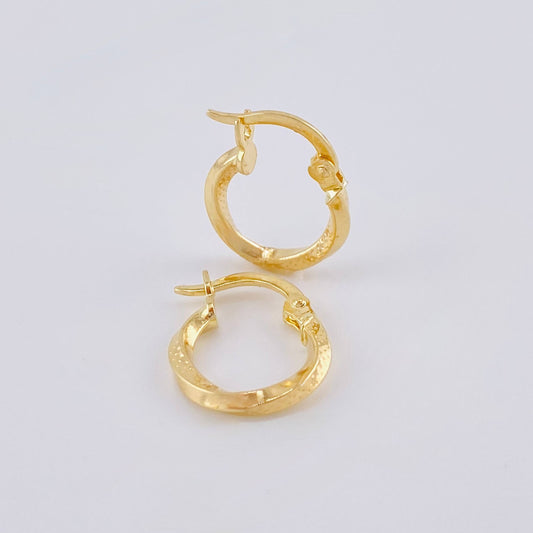 Candongas Asby 0.9 g / 1,5 cm Oro Amarillo 18K