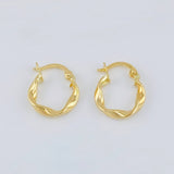 Candongas Melcocha 1.05 g / 1,6 cm Oro Amarillo 18K