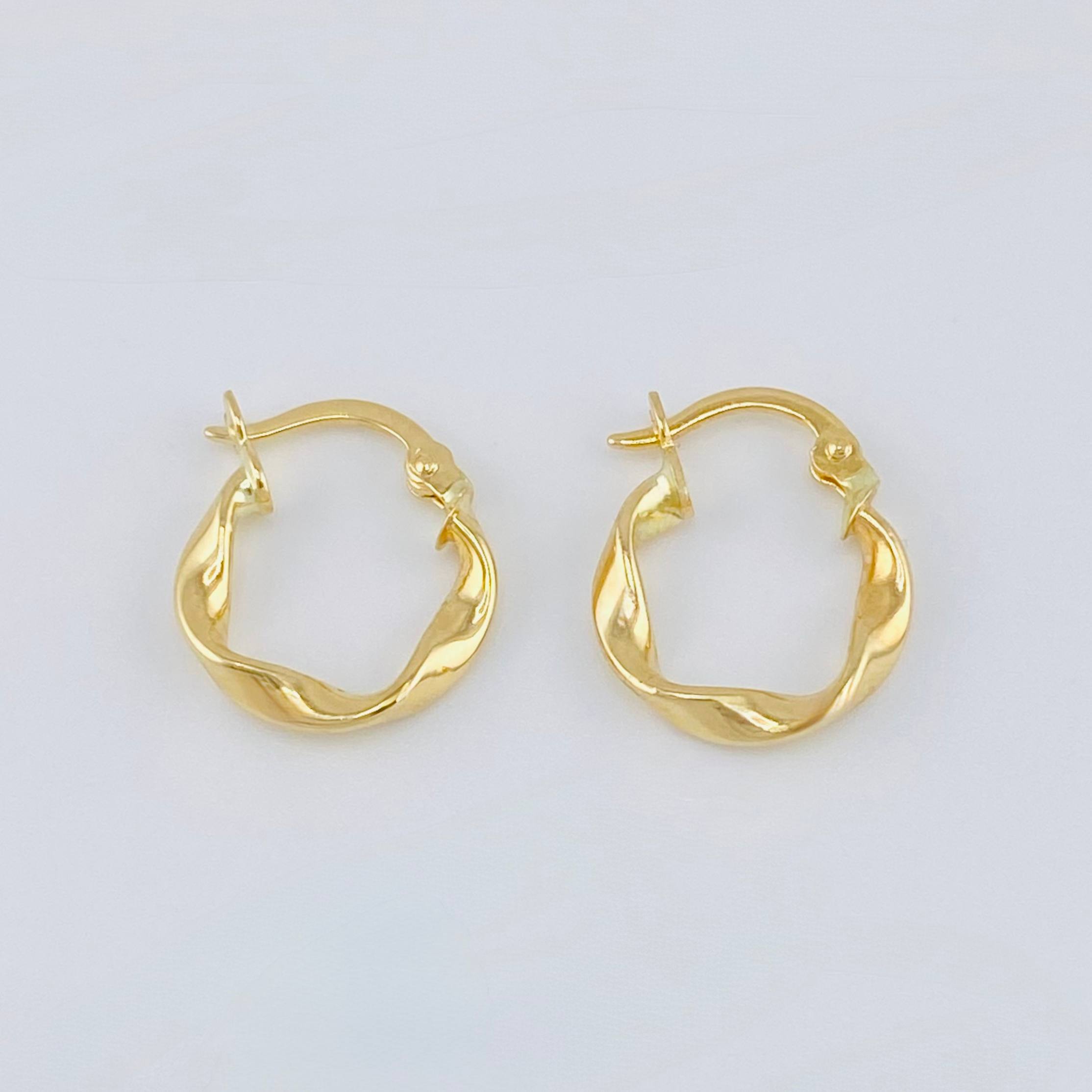 Candongas Melcocha 1.05 g / 1,6 cm Oro Amarillo 18K