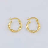 Candongas Melcocha 1.05 g / 1,6 cm Oro Amarillo 18K