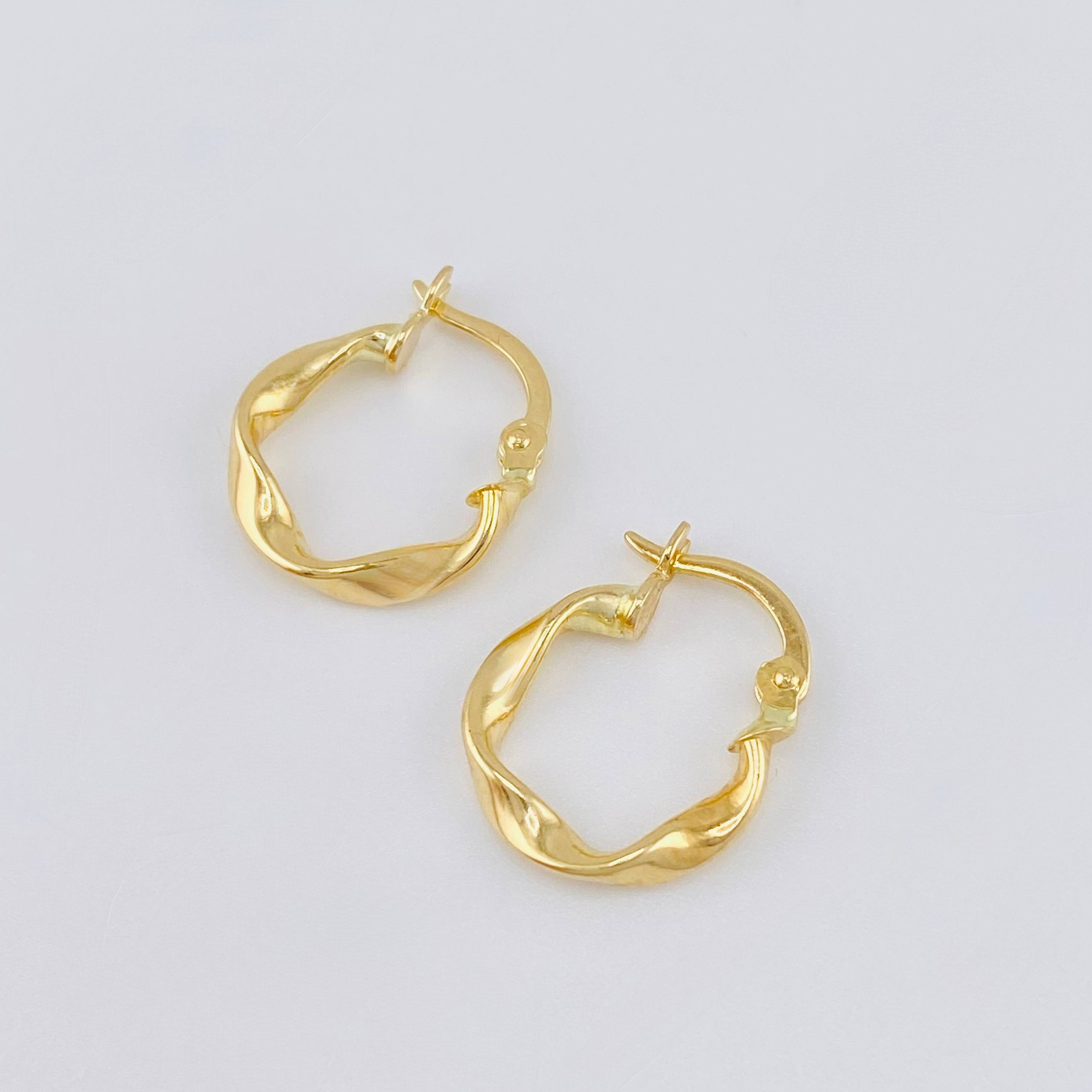 Candongas Melcocha 1 g / 1.5 cm Oro Amarillo 18K