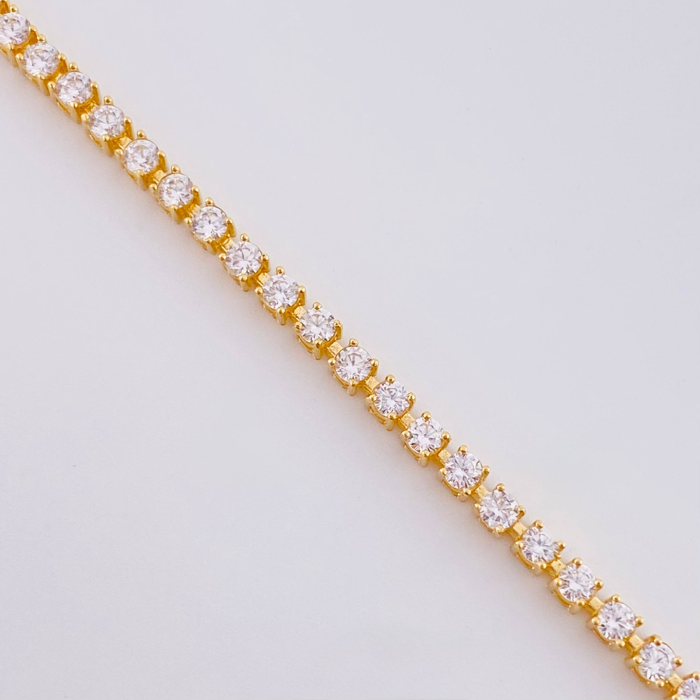 Pulso Tenis 5.25 g / 20 cm / 2,15 mm Oro Amarillo 18K