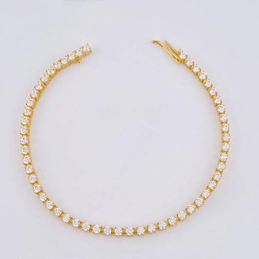 Pulso Tenis 6.05 g / 18 cm / 2,55 mm Oro Amarillo 18K