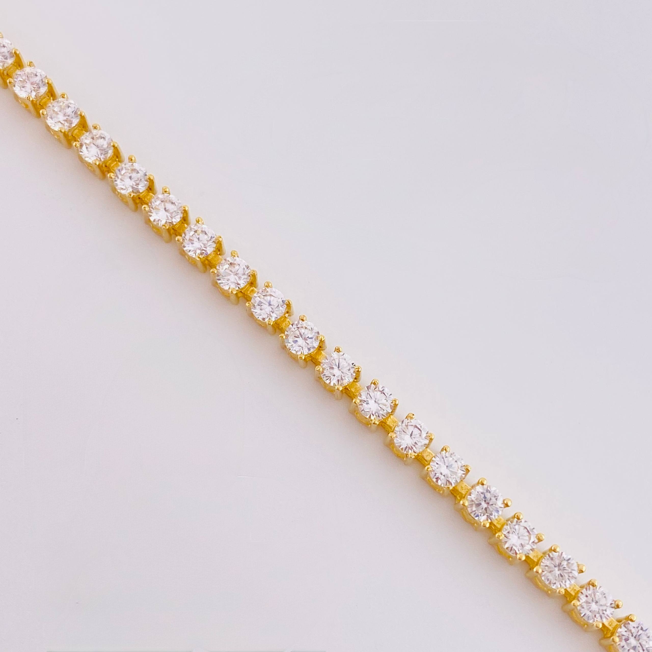 Pulso Tenis 6.3 g / 18 cm / 2,6 mm Oro Amarillo 18K