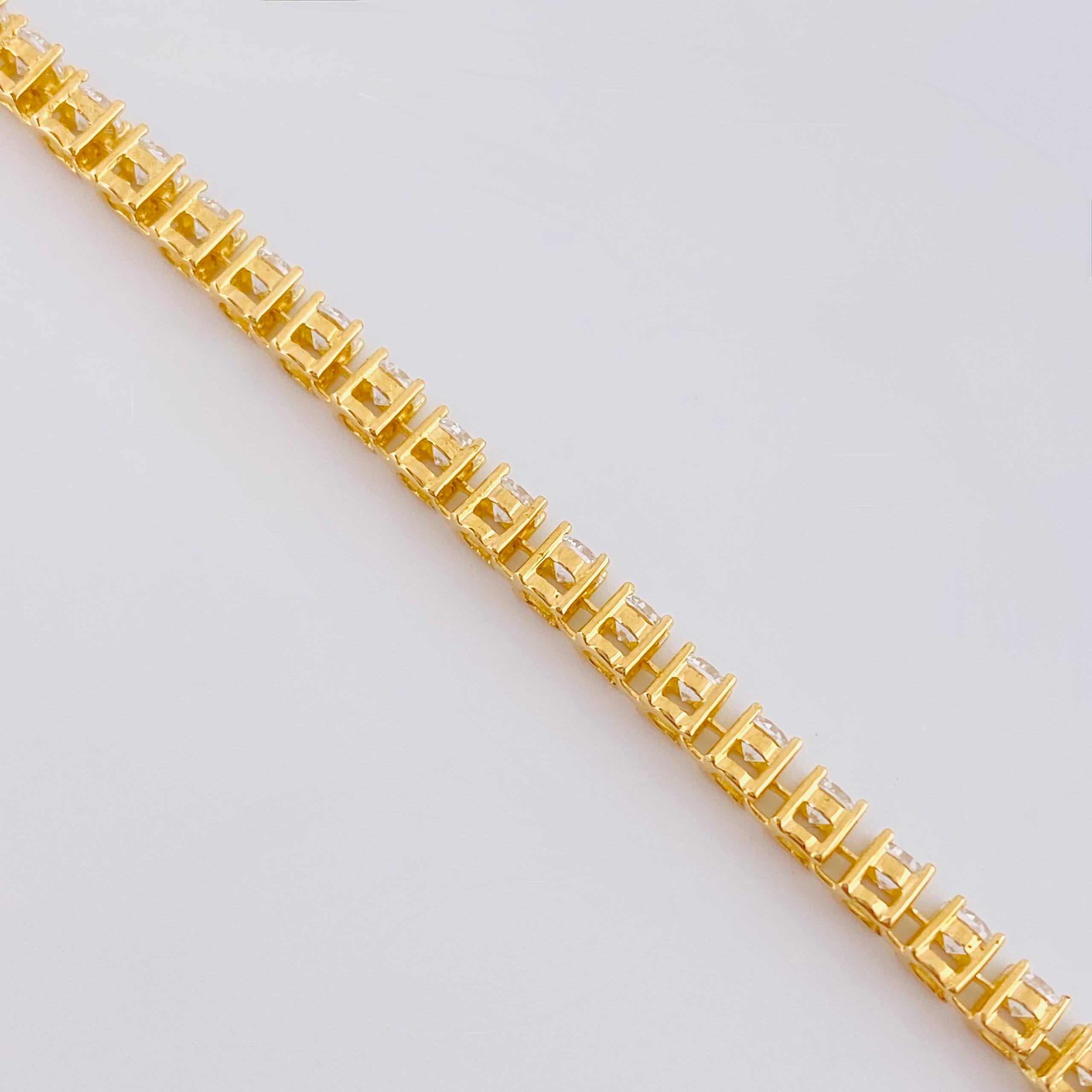 Pulso Tenis 6.3 g / 18 cm / 2,6 mm Oro Amarillo 18K