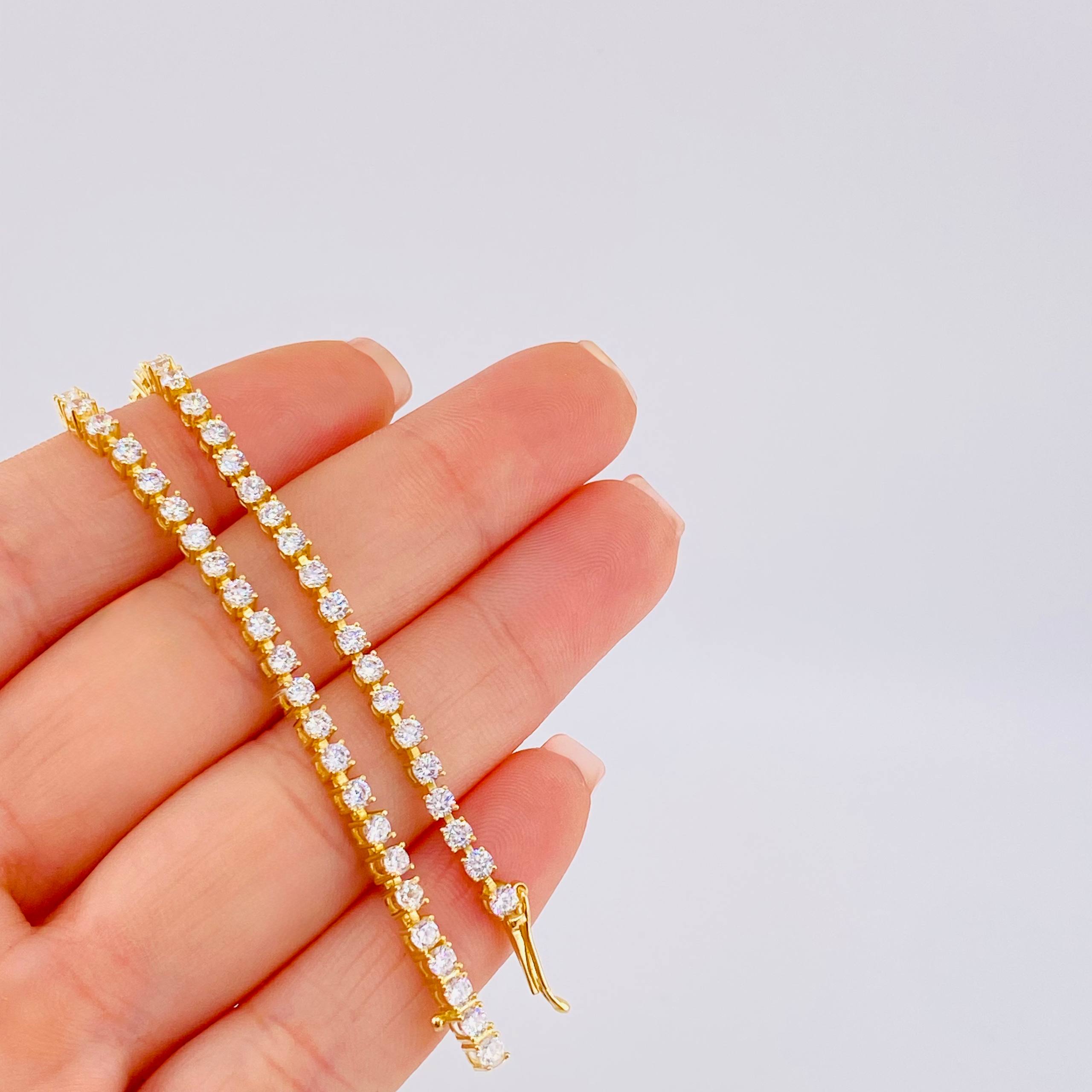 Pulso Tenis 6.3 g / 18 cm / 2,6 mm Oro Amarillo 18K