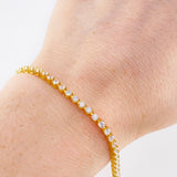 Pulso Tenis 6.3 g / 18 cm / 2,6 mm Oro Amarillo 18K