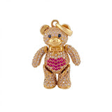 Dije Oso Articulado Corazón 8.3 g / 3,5 cm Oro Amarillo 18K