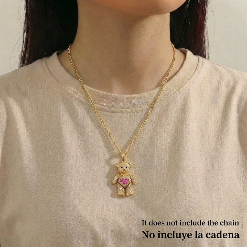 Dije Oso Articulado Corazón 8.3 g / 3,5 cm Oro Amarillo 18K