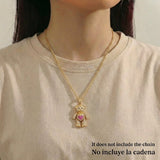 Dije Oso Articulado Corazón 8.3 g / 3,5 cm Oro Amarillo 18K