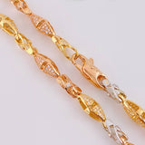 Cadena Rústica Dubai Espiral 58.05 g / 65 cm / 6 mm Tres Oros 18K