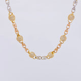 Cadena Rústica Espiral Majal 43 g / 65 cm / 6,6 mm Tres Oros 18K