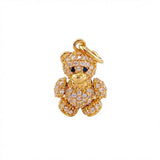 Dije Oso Articulado 2.6 g / 2,2 cm Oro Amarillo 18K
