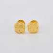 Topos Trebol Liso 0.5 g / 6,5 mm Oro Amarillo 18K