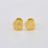 Topos Trebol Liso 0.5 g / 6,5 mm Oro Amarillo 18K