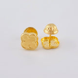 Topos Trebol Liso 0.5 g / 6,5 mm Oro Amarillo 18K