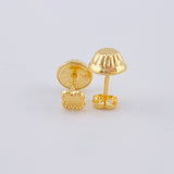 Topos Trebol Liso 0.35 g / 3,6 mm Oro Amarillo 18K