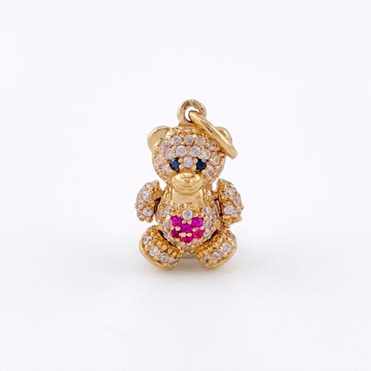 Dije Oso Articulado Corazón 2.65 g / 2,2 cm Oro Amarillo 18K
