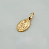 Dije Virgen Milagrosa 0.95gr / 2cm / Macizo Oro Amarillo &