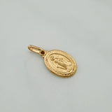 Dije Virgen Milagrosa 0.95gr / 2cm / Macizo Oro Amarillo &