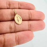 Dije Virgen Milagrosa 0.95gr / 2cm / Macizo Oro Amarillo &