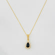 Set Cadena Veneciana + Dije Halo Lágrima / 1.9g / 40cm Oro Amarillo 18K