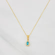 Set Cadena Veneciana + Dije Halo Lágrima / 1.55g / 40cm Oro Amarillo 18K