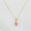 Set Cadena Veneciana + Dije Halo Corazón / 1.75g / 40cm Oro Amarillo 18K
