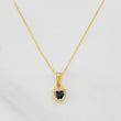 Set Cadena Veneciana + Dije Halo Corazón / 1.8g / 40cm Oro Amarillo 18K