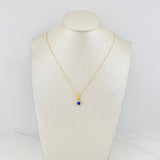 Set Cadena Veneciana + Dije Halo Corazón / 1.8g / 40cm Oro Amarillo 18K
