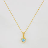 Set Cadena Veneciana + Dije Halo Corazón / 1.75g / 40cm Oro Amarillo 18K
